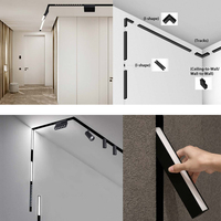 Nouveau rail magnétique à Led, Luminaire linéaire de plafond, lampe à large faisceau à 90 degrés, 10w, 15w, 20w, 30w