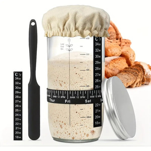 Copertura in cotone lavabile e riutilizzabile per barattoli in vetro da fermentazione, adatta per uso alimentare e lavabile in lavastoviglie - Product Image 5