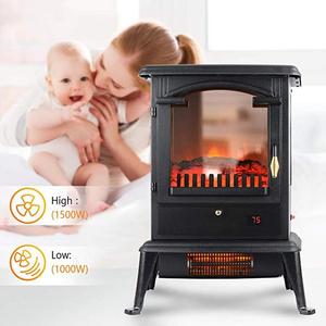 Chauffage d'appoint infrarouge oscillant à quartz et humidificateur portable avec thermostat réglable et télécommande - Product Image 6