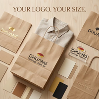 Sacchetti di Carta Kraft Ecologici Personalizzati con Nastro, Campione Gratuito, per Promozione Alimentare, Confezioni Natalizie Artigianali, Sacchetto di Carta Kraft con Logo Personalizzato