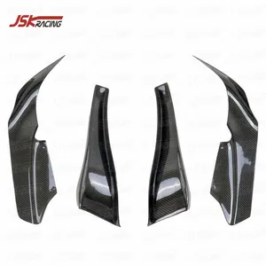 CANARDS DE PARACHOQUES DELANTERO DE FRONTAL DE FIBRA DE CARBONO (4PCS) PARA 1995-1998 NISSAN SKYLINE R33 GTR