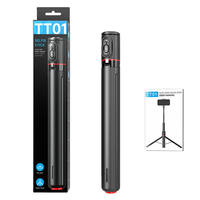 Trépied tout-en-un TT01 1,77 m avec ouverture automatique, télécommande magnétique, perche à selfie, stabilisation de la photographie, support de trépied
