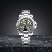 Montre pour homme Dropshipping Yacht Hercules avec logo, mouvement Seiko NH35, faible MOQ, revêtement AR, saphir, hommage