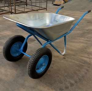<span class=keywords><strong>Brouette</strong></span> en acier galvanisé de 110 L, 200 kg, fabrication industrielle, pour travaux de construction, à deux roues, Russie - Product Image 1