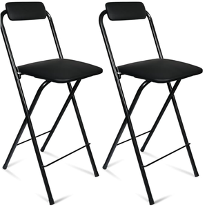 Tabouret pliant Portable comptoir tabouret <span class=keywords><strong>de</strong></span> <span class=keywords><strong>bar</strong></span> <span class=keywords><strong>chaise</strong></span> avec dossier haute <span class=keywords><strong>chaise</strong></span> en cuir pliable pour cuisine boutique café guitare musique - Product Image 6