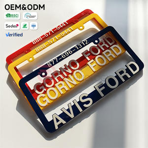 Cadre de <span class=keywords><strong>plaque</strong></span> d'<span class=keywords><strong>immatriculation</strong></span> en plastique personnalisé avec logo de concessionnaire, échantillon gratuit, faible MOQ pour cadre de <span class=keywords><strong>plaque</strong></span> d'<span class=keywords><strong>immatriculation</strong></span> de <span class=keywords><strong>voiture</strong></span> personnalisé - Product Image 1