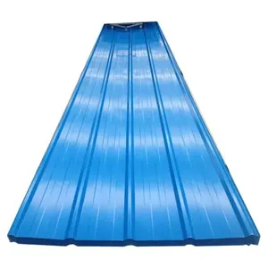 High quality galvanized color coated corrugated steel roofing sheet 0.7mm 0.8mm Rainproof Roof Sheet