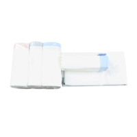 Sac poubelle en plastique écologique avec cordon de serrage, compostable, pour produits ménagers, emballage, impression flexo