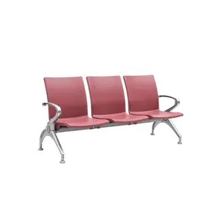 Airport Hospital Railway Station Church Office Metal Public Bench Seating Steel Waiting Chair