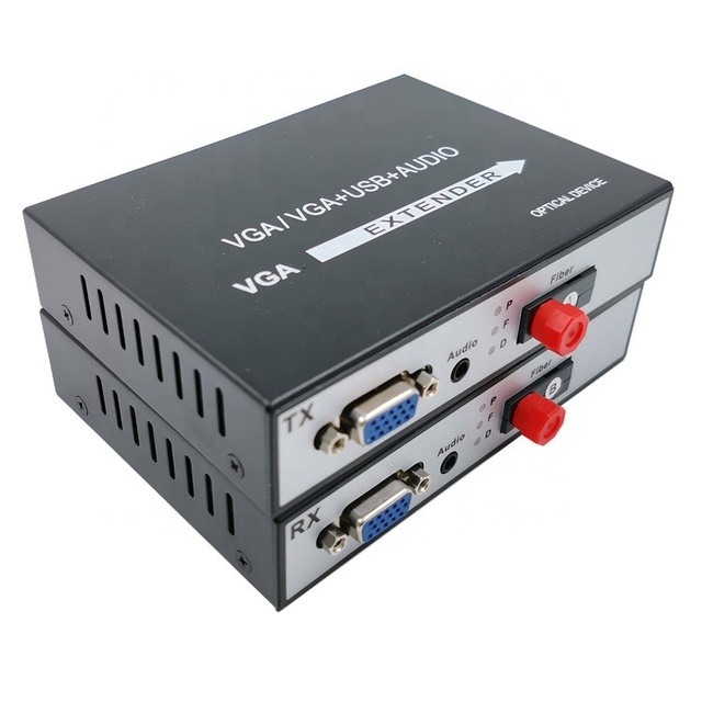 HD 1920*1080p VGA Fiber Optic Video Extender Media Converter CVI DVI to Fiber Converter