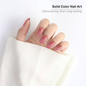 AIERFEI 30 <span class=keywords><strong>Uñas</strong></span> Postizas Rosa Profundo con Rico Tono Magenta Corto Oval Gel Suave Prensa <span class=keywords><strong>en</strong></span> las <span class=keywords><strong>Uñas</strong></span> para Suministro Al por Mayor - Product Image 2