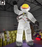 Dekorasyon ve Açık Hava Reklamı için Özel Şişme Uzay Adamı, LED Işıklı Şişme Astronot Modeli