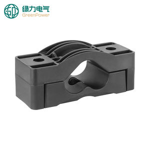 T27/38 taquet de câble en trèfle en nylon à trois conducteurs pince de serrage fixation PA66 support taquet de câble électrique - Product Image 1