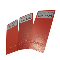 Peinture pour bateaux en poudre de polyester électrostatique thermodurcissable rouge, personnalisable, en boîte de 20 kg, écologique et résistante aux intempéries