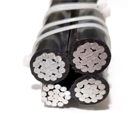 Shuda 0,6/1kV 2x16mm Schwarze Freileitungskabel Verdrillter Leiter XLPE-Isolierung AAC/AAAC/ACSR Leitermaterial XLPE-Mantel