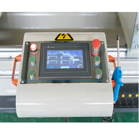 Sierra de doble inglete CNC para perfiles de aluminio/UPVC/PVC para puertas, ventanas y muros cortina, corte multiángulo 45, 67.5, 90 con motor