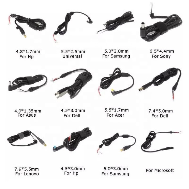 Laptop Accessories Spare Parts for Replacement DC Cable for Laptop Power AC Adapter Wire Laptop Charger DC Cable