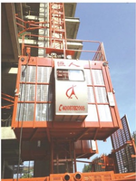 Ascenseur de chantier série SC200/200 SC150/150 fabriqué en Chine avec cabine simple ou double et monte-charge pour matériaux