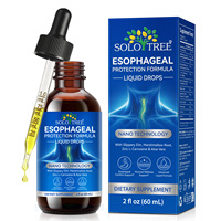 SOLOTREE Suplemento Líquido en Gotas para la Protección Esofágica con Etiqueta Personalizada, Bienestar Mucoso, Nanotecnología, Olmo Resbaladizo, Aloe Vera, 60ml