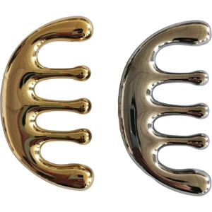 Peine de aleación de zinc para terapia capilar, con dientes redondeados y suaves, para uso doméstico, venta al por mayor del fabricante - Product Image 6
