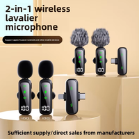 Nouveau microphone cravate sans fil T20, modèle privé, avec affichage numérique, pour diffusion en direct en extérieur, réduction du bruit, son haute définition