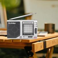 Radio Portabel Kchibo 10-Band AM/FM/SW dengan Speaker High-Fidelity, Penerima Multi-Band Mini Kompak