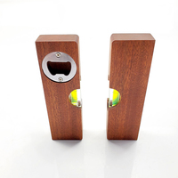Ouvre-bouteille en bois personnalisé en gros, ouvre-bouteille multifonctionnel simple et portable pour l'extérieur avec poignée en bois