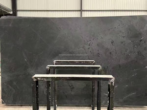 برازيلي غريب أسود Negresco Nero Quartzite بلاطة من حجر الجرانيت أسطح مطبخ حديثة مصقولة أسطح من الجلد المصقول - Product Image 4