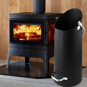 Seau à cendres pour foyer, brasero, poêles à bois, foyer, seau en fer galvanisé, seau à granulés, seau à <span class=keywords><strong>charbon</strong></span> de bois, intérieur extérieur - Product Image 5