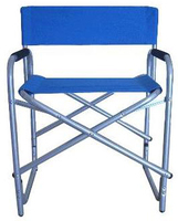 Vente chaude Logo Personnalisé Pliant Portable Léger Pêche Camping Randonnée Pique-Nique Plage Pelouse Métal Voyage Voyage Directeur Chaise