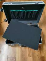 Coffret de rangement en aluminium personnalisé pour atelier de réparation / Mallette de transport d'outils avec chariot et roues