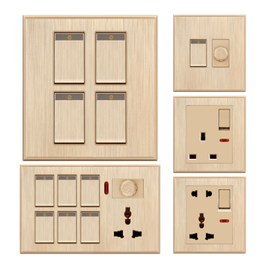 La fabbrica di JUBEN fornisce una <span class=keywords><strong>presa</strong></span> per <span class=keywords><strong>interruttore</strong></span> a parete in oro 15A ad alta potenza PLUS con indicazione - Product Image 3