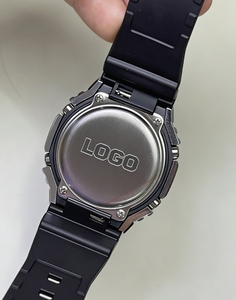 Montre automatique Cadran noir Saphir Acier inoxydable - Product Image 3