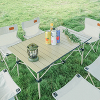 Ensemble de table et de chaises d'extérieur en aluminium moulé, 7 pièces, ensemble de salle à manger de patio antirouille pour le jardin