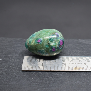 Rubis naturel en Fushite, œufs de petite taille, artisanat en cristal, pierres naturelles, roches Reiki, minéraux, œuf Feng Shui, vente en gros - Product Image 3