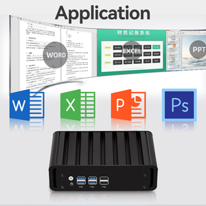 Xcy Fanless Mini Pc Intel Core I3 I5 I7 Ddr3 Ram Single Rj45 Lan Ethernet Usb2.0 Usb3.0 Win10 Linux Micro Computer - Product Image 2