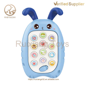 Jouets de téléphone portable pour enfants en plastique lumineux musical personnalisés, vente directe d'usine, cognition Montessori, vente chaude - Product Image 3