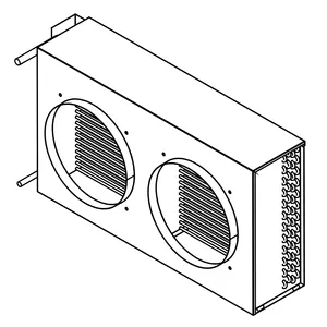 Conventional fin & tube heat exchanger as condenser is easy to install, repair and monitor in condensing unit or compressor unit