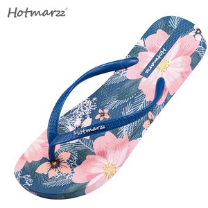 Chanclas Hotmarzz de alta calidad para mujer, chanclas ligeras de Pvc Bohemia Floral para interiores y exteriores, zapatillas de verano - Product Image 4