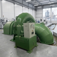 Série de turbines pour centrales hydroélectriques de 100 kW à 5 MW, roue d'inertie à énergie libre