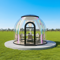 Dôme à bulles transparent en polycarbonate pour hôtel, maison à bulles imperméable pour le glamping en plein air