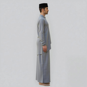 Fournisseur Malaisien Raya 2025 Moden Jubah pour femmes, style décontracté, poitrine plissée, sans repassage, tissu frais, coupe régulière, respirant, qualité constante - Product Image 2
