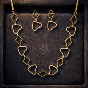 Geometric Statement Necklace Set 2-Tone Plated <b>Copper</b> Alloy Imitation Pearl Butterfly Design Cute Style Party Wedding Beads - Product Image 2