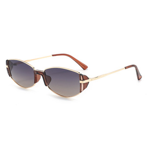 <b>Retro</b> Rectangle <b>Sunglasses</b> For Women Full Rim Polarized UV400 Metal Frame Sun Protection 2025 Style - Product Image 5