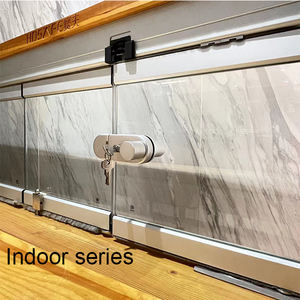 <span class=keywords><strong>Puerta</strong></span> corredera de acordeón de vidrio sin marco, <span class=keywords><strong>puerta</strong></span> de vidrio plegable para balcón, partición exterior, sin marco - Product Image 5