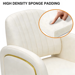 Sillón de Barbería Plegable de Cuero Moderno con Bomba Hidráulica Grande para Salón de Belleza - Product Image 4
