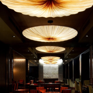 Luminaire suspendu de style chinois en <span class=keywords><strong>tissu</strong></span> créatif moderne pour hôtel villa projet de personnalisation intérieure - Product Image 2