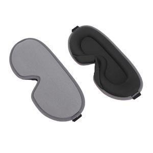 Nouvelle personnalisation hommes femmes 3D coupe profilée Satin masque pour les yeux de sommeil pour le soulagement des cernes avec sangle élastique-méditation du sommeil - Product Image 3