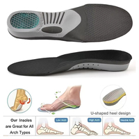 Semelles orthopédiques pour baskets, soutien de la voûte plantaire, gel EVA TPR, absorption des chocs, confort, sport, course à pied, pieds plats, hommes, femmes, 2 pièces