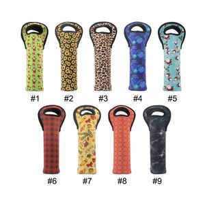 Funda de neopreno para enfriador de botellas de cerveza, soporte de cubierta doble de vino tinto, bolsa de transporte aislante, 2 y 6 paquetes - Product Image 2